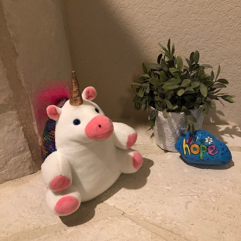 Creativity for Kids Sparkles The Unicorn weighted Plush Toy